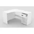 Psací stůl Rohový psací stůl Costas 155 x 75 x 125 cm bílý