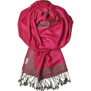 Šála Sázava šála přes ramena fuchsiová EK26006 růžová