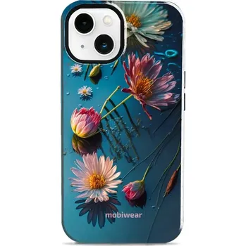 Pouzdro na mobilní telefon Odolný obal Mobiwear Elite Pro - Apple iPhone 13 - E013E Květy na hladině (Odolné pouzdro, obal kryt Mobiwear Elite Pro - maximální ochrana mobilu, zesílené hrany, přesné výřezy, pohodlné držení, odolná grafika, kvalitní materiály)