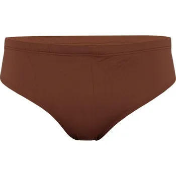 Pánské plavky Raynas II. jednobarevné pánské slipové plavky XXL hnědá