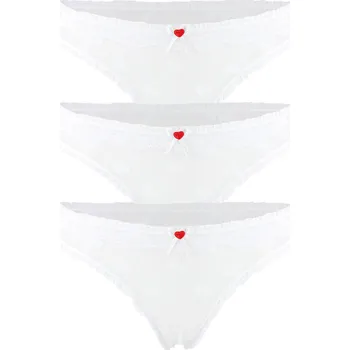 Kalhotky Aveto Puro tanga krajka C-261 - 3balení S bílá