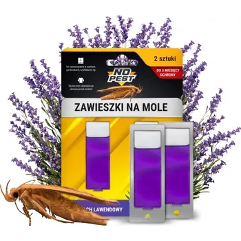 Přípravek proti hmyzu Odpuzovač molů do šatníku, levandulový přívěsek, 2 ks.