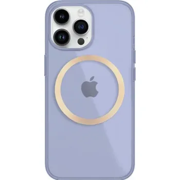 Lesklý transparentní kryt s MagSafe pro iPhone 13 Pro Max - fialový