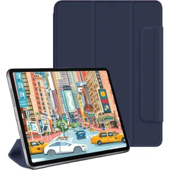 Pouzdro na mobilní telefon Magnetické pouzdro se zapínáním na magnet pro iPad Air 11" (2024/2025) - tmavě modré