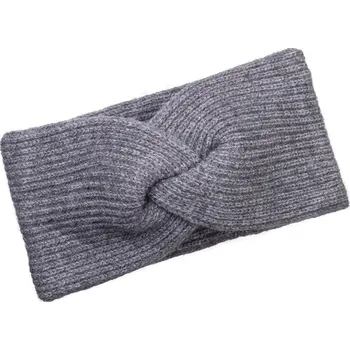 Šátek Dámská pletená čelenka W445-2, šedé barvy 9001927-4