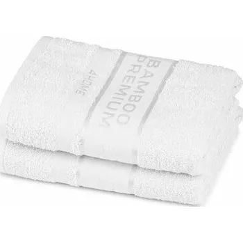 Utěrka 4Home Ručník Bamboo Premium bílá, 30 x 50 cm, sada 2 ks