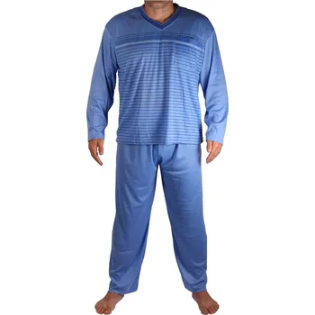 Pánské pyžamo Standa pyžamo pánské dlouhé V2401 XXL světle modrá