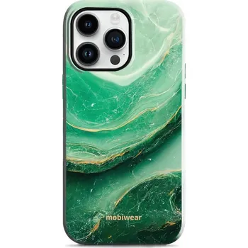 Pouzdro na mobilní telefon Odolný obal Mobiwear Elite Pro - Apple iPhone 14 Pro Max - EP38E Zelený mramor (Odolné pouzdro, obal kryt Mobiwear Elite Pro - maximální ochrana mobilu, zesílené hrany, přesné výřezy, pohodlné držení, odolná grafika, kvalitní materiály)