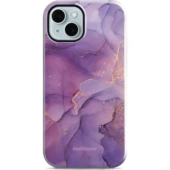 Pouzdro na mobilní telefon Odolný obal Mobiwear Elite Pro - Apple iPhone 14 - EP20E Fialový mramor (Odolné pouzdro, obal kryt Mobiwear Elite Pro - maximální ochrana mobilu, zesílené hrany, přesné výřezy, pohodlné držení, odolná grafika, kvalitní materiály)
