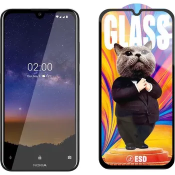 3D Ochranné tvrzené sklo na Nokia 2.2 - Mr. Cat ESD