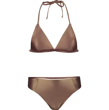 Dámské plavky Satin Gray bikiny plavky S1039 S tmavě šedá