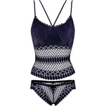 Gizi krajková souprava kalhotky-braletka Y3 S tmavě modrá