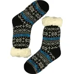 Zimní ponožky Black s beránkem merino MC 118 42-44 černá