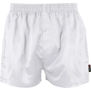 Trenýrky Cool Carol pánské saténové trenýrky XXL bílá