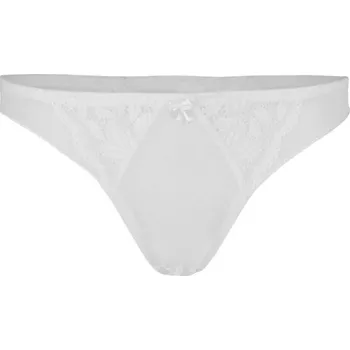 Kalhotky Lucie - dámská krajková tanga XL bílá