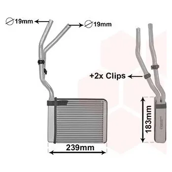 Výměník tepla Výměník tepla, vnitřní vytápění AGB 3202N8-1