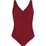 Žaneta plavky vcelku S099 XL vínová