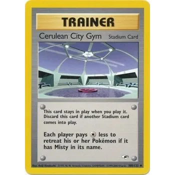 Karetní hra Pokémon GH 108/132 Cerulean City Gym - Gym Heroes Stav: Excellent