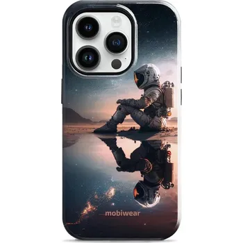 Pouzdro na mobilní telefon Odolný obal Mobiwear Elite Pro - Apple iPhone 14 Pro - E003E Astronaut na samotce (Odolné pouzdro, obal kryt Mobiwear Elite Pro - maximální ochrana mobilu, zesílené hrany, přesné výřezy, pohodlné držení, odolná grafika, kvalitní materiály)