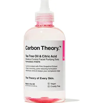 Carbon Theory Tea Tree Oil & Citric Acid Breakout Control Facial Purifying Tonic - Pleťové tonikum 250 ml
