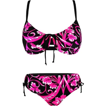 Dámské plavky Espada Blue dvoudílné plavky bez výztuže P348 4XL růžová