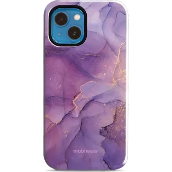 Pouzdro na mobilní telefon Odolný obal Mobiwear Elite Pro - Apple iPhone 13 Mini - EP20E Fialový mramor (Odolné pouzdro, obal kryt Mobiwear Elite Pro - maximální ochrana mobilu, zesílené hrany, přesné výřezy, pohodlné držení, odolná grafika, kvalitní materiály)
