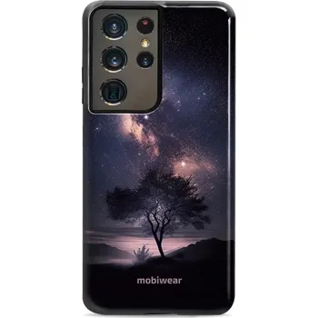 Pouzdro na mobilní telefon Odolný obal Mobiwear Elite Pro - Samsung Galaxy S21 Ultra - E005E Strom s galaxií (Odolné pouzdro, obal kryt Mobiwear Elite Pro - maximální ochrana mobilu, zesílené hrany, přesné výřezy, pohodlné držení, odolná grafika, kvalitní materiály)