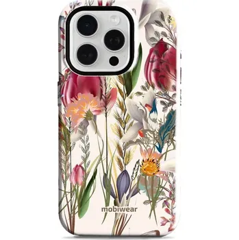 Pouzdro na mobilní telefon Odolný obal Mobiwear Elite Pro - Apple iPhone 15 Pro - EP01E Rozkvetlá louka (Odolné pouzdro, obal kryt Mobiwear Elite Pro - maximální ochrana mobilu, zesílené hrany, přesné výřezy, pohodlné držení, odolná grafika, kvalitní materiály)