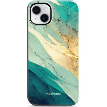 Pouzdro na mobilní telefon Odolný obal Mobiwear Elite Pro - Apple iPhone 14 Plus - EP37E Zlatavý a zelenkavý mramor (Odolné pouzdro, obal kryt Mobiwear Elite Pro - maximální ochrana mobilu, zesílené hrany, přesné výřezy, pohodlné držení, odolná grafika, kvalitní materiály)