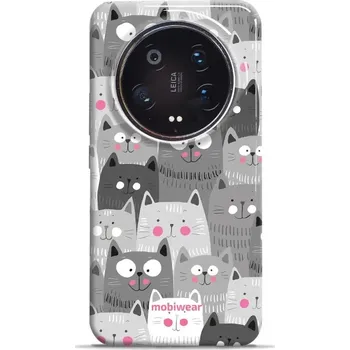 Pouzdro na mobilní telefon Odolný obal Mobiwear Elite Pro - Xiaomi 14 Ultra 5G - E099E Kočičky (Odolné pouzdro, obal kryt Mobiwear Elite Pro - maximální ochrana mobilu, zesílené hrany, přesné výřezy, pohodlné držení, odolná grafika, kvalitní materiály)