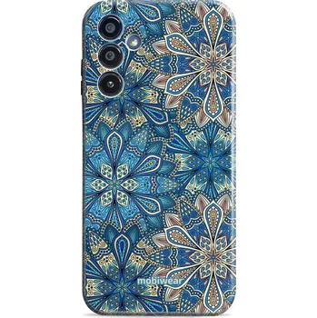 Pouzdro na mobilní telefon Odolný obal Mobiwear Elite Pro - Samsung Galaxy A15 / A15 5G - E108E Modré mandala květy (Odolné pouzdro, obal kryt Mobiwear Elite Pro - maximální ochrana mobilu, zesílené hrany, přesné výřezy, pohodlné držení, odolná grafika, kvalitní materiály)