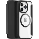 DUX DUCIS Skin X flipové pouzdro s MagSafe pro iPhone 15 Pro Max - černé
