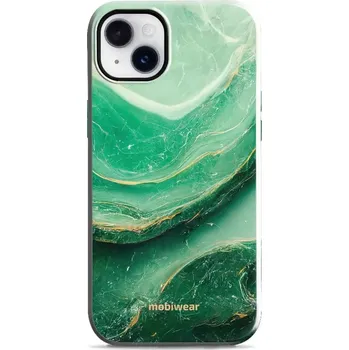 Pouzdro na mobilní telefon Odolný obal Mobiwear Elite Pro - Apple iPhone 14 Plus - EP38E Zelený mramor (Odolné pouzdro, obal kryt Mobiwear Elite Pro - maximální ochrana mobilu, zesílené hrany, přesné výřezy, pohodlné držení, odolná grafika, kvalitní materiály)