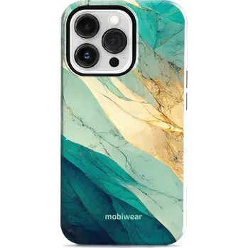 Pouzdro na mobilní telefon Odolný obal Mobiwear Elite Pro - Apple iPhone 13 Pro - EP37E Zlatavý a zelenkavý mramor (Odolné pouzdro, obal kryt Mobiwear Elite Pro - maximální ochrana mobilu, zesílené hrany, přesné výřezy, pohodlné držení, odolná grafika, kvalitní materiály)