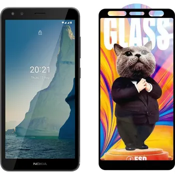 3D Ochranné tvrzené sklo na Nokia C01 + - Mr. Cat ESD