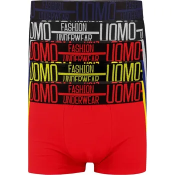 Boxerky Julek Uomo boxerky s vysokou gumou bavlna 3bal. XXL vícebarevná
