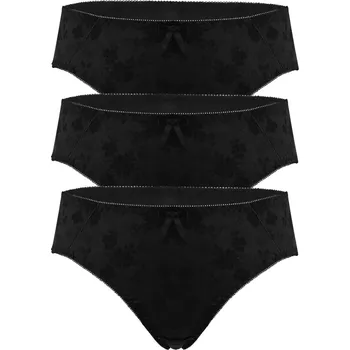 Kalhotky Vlasta kalhotky se vzorem 303T - 3bal XL černá