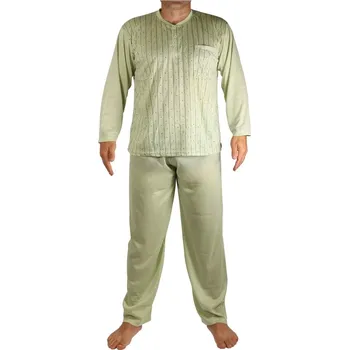 Pánské pyžamo Ludvík pyžamo pánské dlouhé V1974 XXL světle zelená