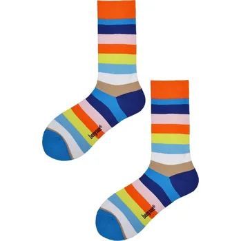Pánské ponožky Pánské pruhované ponožky BENY_067 42-46 vícebarevná