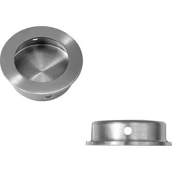 Nábytkové kování Onpira Nerezová zápustná úchytka Ø3-5 cm Vnější průměr: 3 cm