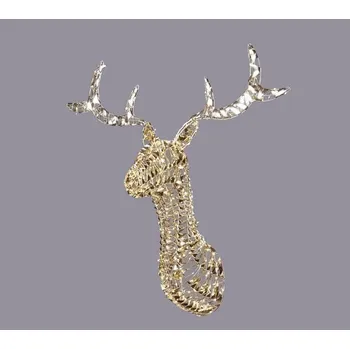 Vánoční dekorace Vánoční dekorace na zeď jelen 300 LED, 75x60x30 cm