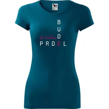 Dámské oblečení DOBRÝ TRIKO Dámské tričko Být družičkou Velikost: XL, Barva: Petrolejová