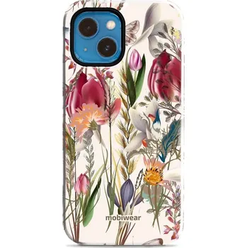 Pouzdro na mobilní telefon Odolný obal Mobiwear Elite Pro - Apple iPhone 13 MINI - EP01E Rozkvetlá louka (Odolné pouzdro, obal kryt Mobiwear Elite Pro - maximální ochrana mobilu, zesílené hrany, přesné výřezy, pohodlné držení, odolná grafika, kvalitní materiály)