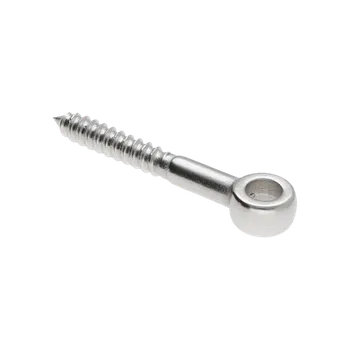 Zábradlí KOVIAN, s.r.o. Úchyt do dreva pre držiak lanka, oko ø8.4mm, brúsená nerez K320 /AISI304