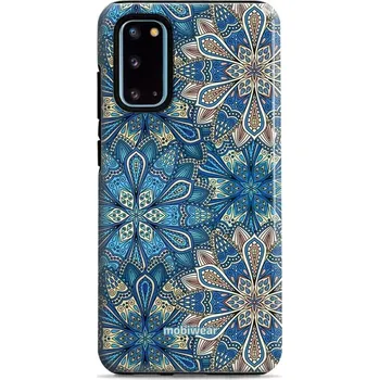 Pouzdro na mobilní telefon Odolný obal Mobiwear Elite Pro - Samsung Galaxy S20 - E108E Modré mandala květy (Odolné pouzdro, obal kryt Mobiwear Elite Pro - maximální ochrana mobilu, zesílené hrany, přesné výřezy, pohodlné držení, odolná grafika, kvalitní materiály)