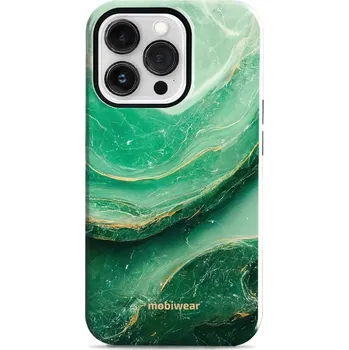 Pouzdro na mobilní telefon Odolný obal Mobiwear Elite Pro - Apple iPhone 13 Pro - EP38E Zelený mramor (Odolné pouzdro, obal kryt Mobiwear Elite Pro - maximální ochrana mobilu, zesílené hrany, přesné výřezy, pohodlné držení, odolná grafika, kvalitní materiály)