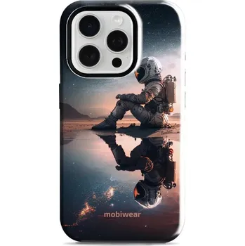 Pouzdro na mobilní telefon Odolný obal Mobiwear Elite Pro - Apple iPhone 15 Pro - E003E Astronaut na samotce (Odolné pouzdro, obal kryt Mobiwear Elite Pro - maximální ochrana mobilu, zesílené hrany, přesné výřezy, pohodlné držení, odolná grafika, kvalitní materiály)