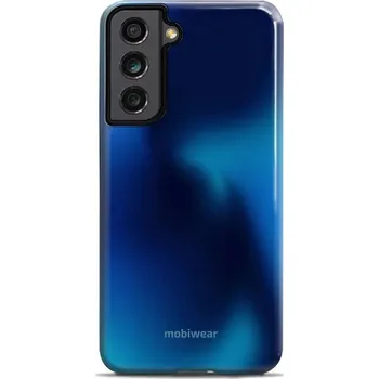 Pouzdro na mobilní telefon Odolný obal Mobiwear Elite Pro - Samsung Galaxy S21 FE - EP68E Modrý odstín (Odolné pouzdro, obal kryt Mobiwear Elite Pro - maximální ochrana mobilu, zesílené hrany, přesné výřezy, pohodlné držení, odolná grafika, kvalitní materiály)