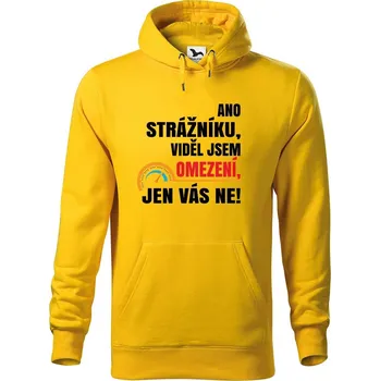 Pánská mikina DOBRÝ TRIKO Pánská mikina s potiskem Omezení Velikost pánské mikiny: 2XL, Barva: Žlutá