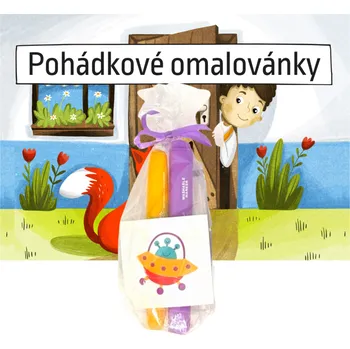 Mideer Dárkový balíček - fixa, voskovka, tetování a omalovánky - 4 ks